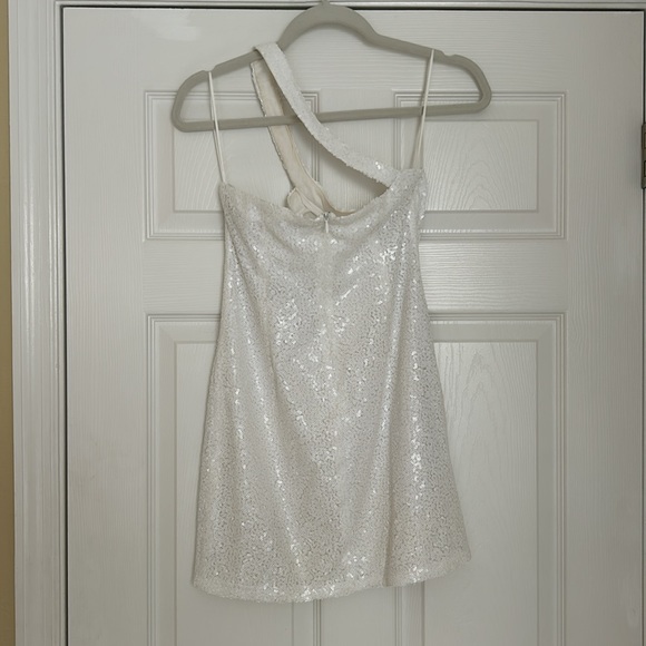 Superdown white sparkle mini dress - Picture 2 of 3